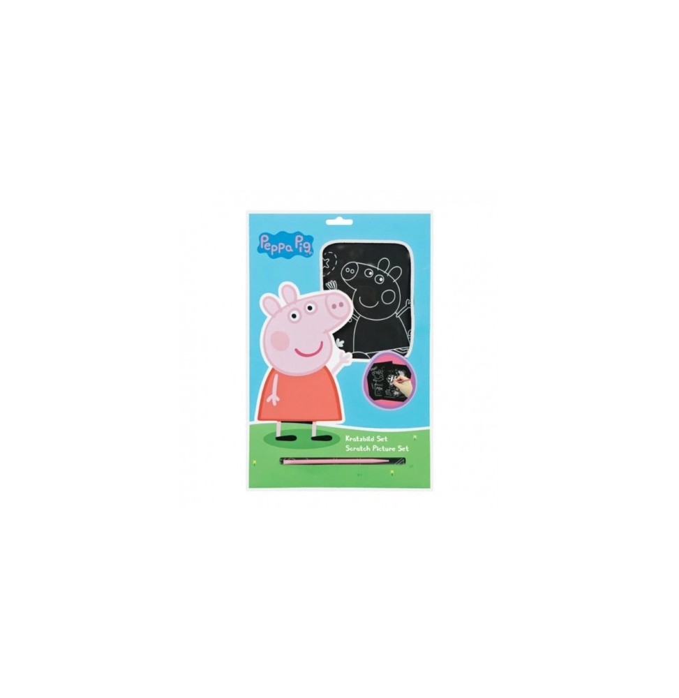 Peppa Pig Scratch Art Set with Tool