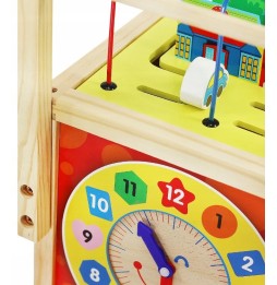 Wooden Push Toy for Kids - Educational Cube