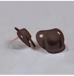 Filibabba Silicone Pacifiers 2 pcs. 0m+ chocolate