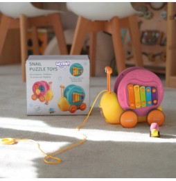 Woopie Pull Along Snail 4in1 Toy