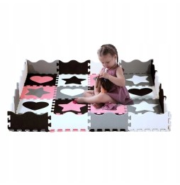 Mata dziecięca puzzle Nils 36 elementów 140x140cm