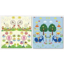 Reversible Educational Play Mat for Kids 200x180