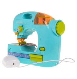 Blue Sewing Machine with Accessories