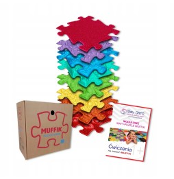 Muffik Rainbow Sensory Mat Puzzle Set