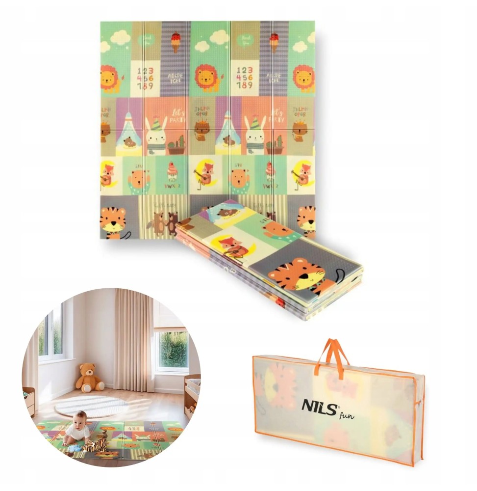 Zoo Play Mat 195x180 cm Nils Fun