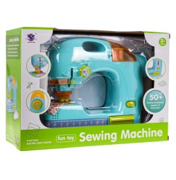 Blue Sewing Machine with Accessories