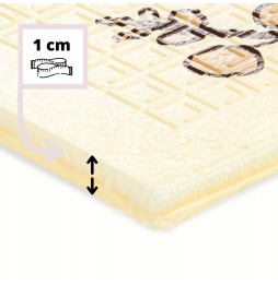 Beige Foam Mat 180x120 cm