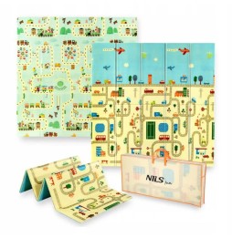 Mata piankowa edukacyjna Nils Fun 195x180cm