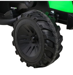 Tractor cu remorcă 720-T verde pentru copii