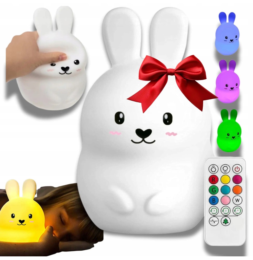 Lampka nocna królik LED dla dzieci Lampka nocna królik LED dla dzieci