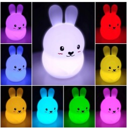 Lampka nocna królik LED dla dzieci