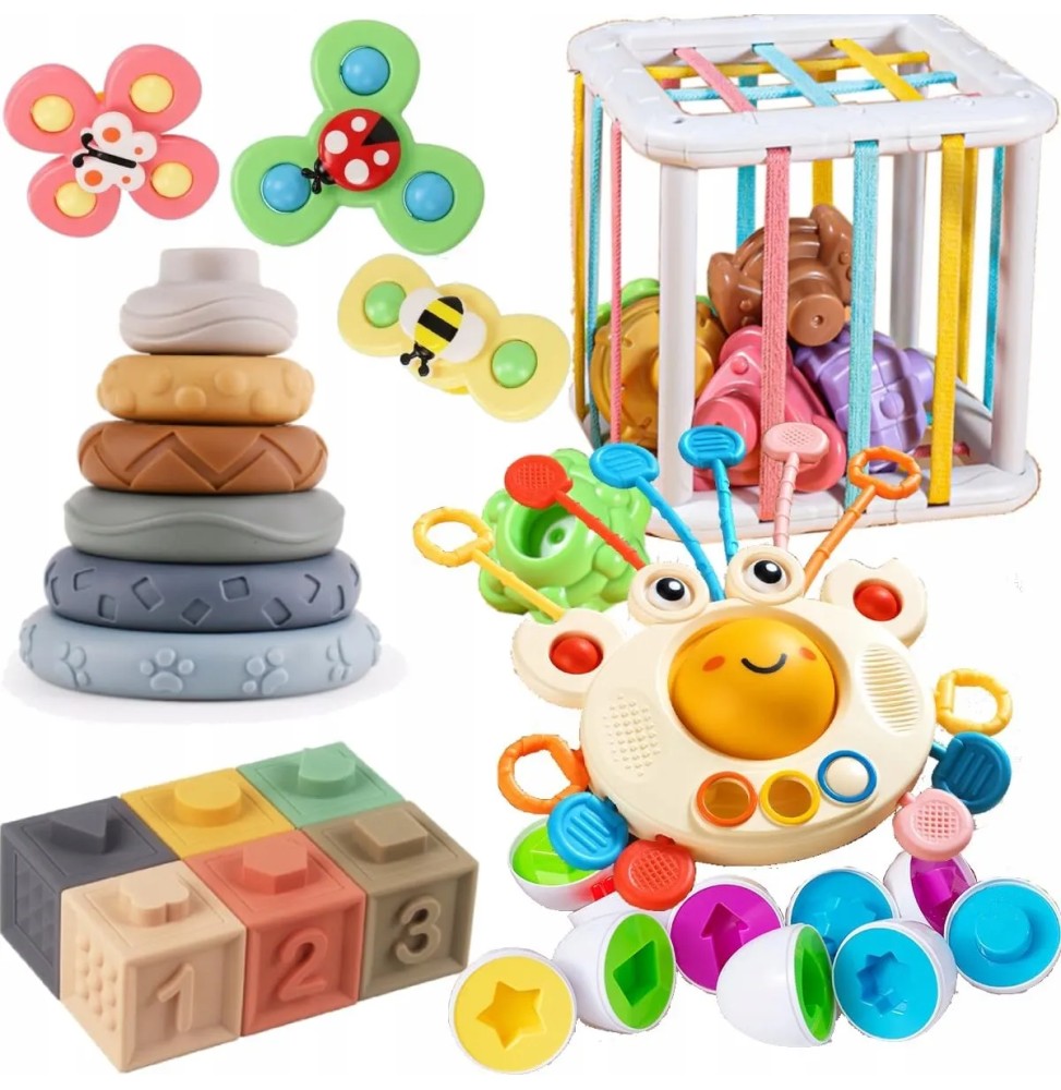 Zabawka sensoryczna Montessori dla niemowląt 5w1 Zabawka sensoryczna Montessori dla niemowląt 5w1