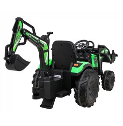 Pojazd traktor z przyczepą 720-T zielony dla dzieci