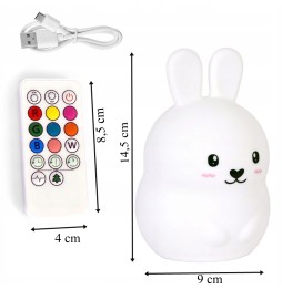 Lampka nocna królik LED dla dzieci
