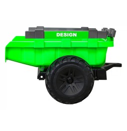 Green 720-T Tractor Vehicle with Trailer for Kids