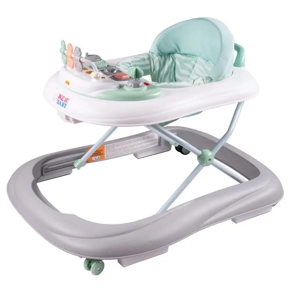 Chodzik dziecięcy New Baby z silikonowymi kółkami Chodzik dziecięcy New Baby z silikonowymi kółkami