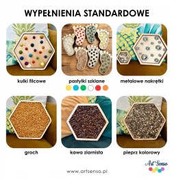 Ścieżka sensoryczna Montessori - 4 elementy