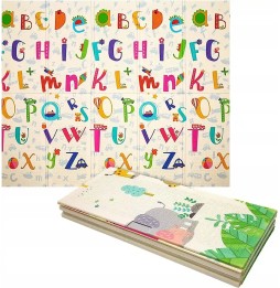 Reversible Play Mat Zoo Letters 200x180cm