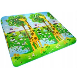 Reversible Educational Play Mat ZOO