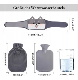 1L Heating Belt - Portable 3-in-1 Hot Water Bottle