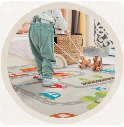 Educational Mat 150x150 cm with Road Pattern