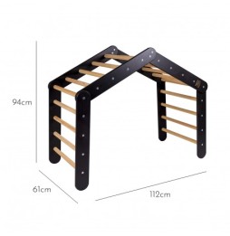 Wooden climbing ladder for kids MeowBaby 112x61x94cm