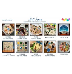 Ścieżka sensoryczna heksagony 29 cm Montessori
