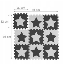 Foam Puzzle Mat Stars 91 x 91 cm