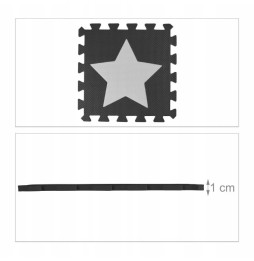 Foam Puzzle Mat Stars 91 x 91 cm