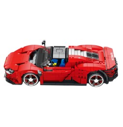 Red Sports Car Building Block Set 1168 Pieces