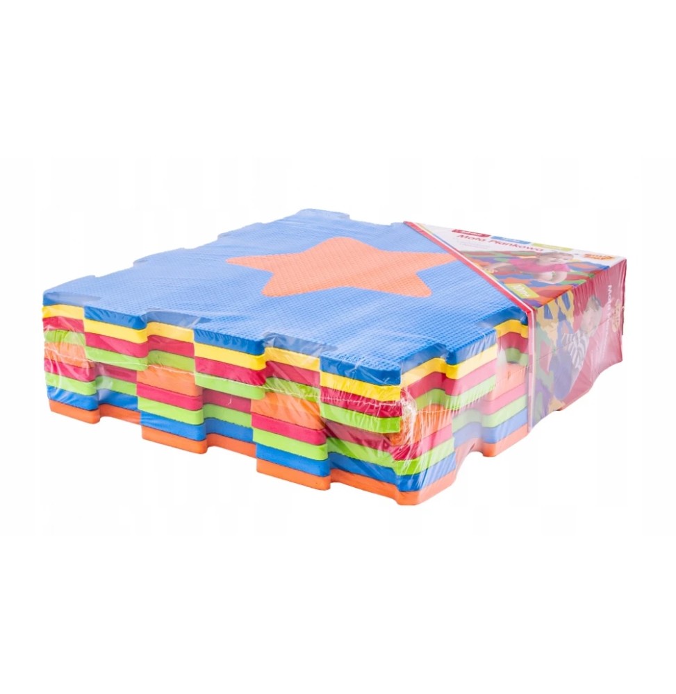 Składana mata piankowa 32x32 cm kolorowe 10 el Składana mata piankowa 32x32 cm kolorowe 10 el