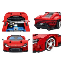 Red Sports Car Building Block Set 1168 Pieces