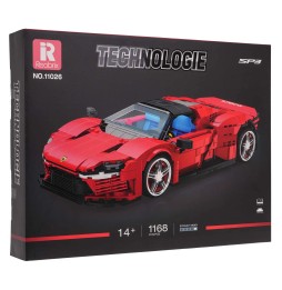 Red Sports Car Building Block Set 1168 Pieces