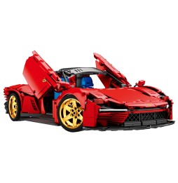 Red Sports Car Building Set 1958 Pieces