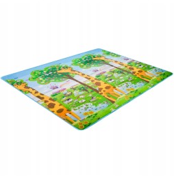 Reversible Educational Play Mat ZOO