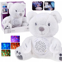 Plush Bear Projector with Melodies for Kids