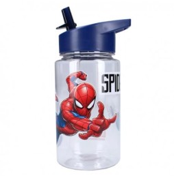 Spider-Man Kids Straw Bottle, 450 ml