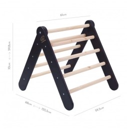 Wooden climbing ladder for kids MeowBaby 112x61x94cm