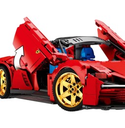 Red Sports Car Building Set 1958 Pieces