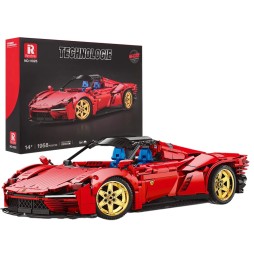 Red Sports Car Building Set 1958 Pieces