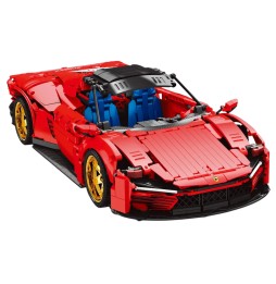 Red Sports Car Building Set 1958 Pieces