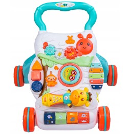 Ride-on Push Toy with Microphone and Xylophone for Kids