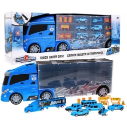 2-in-1 Police Truck with Storage for Kids 3+