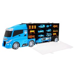 2-in-1 Police Truck with Storage for Kids 3+