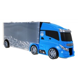 2-in-1 Police Truck with Storage for Kids 3+