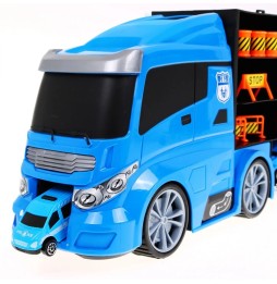 2-in-1 Police Truck with Storage for Kids 3+