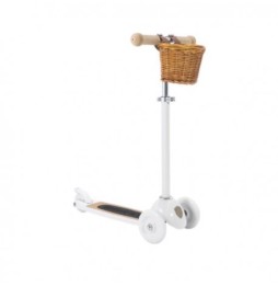 Banwood White Kids' Three-Wheeled Scooter