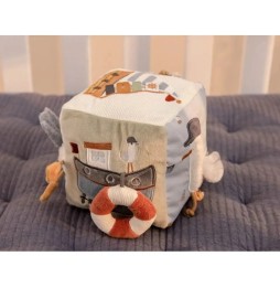 Nautical Bay Plush Cube for Kids