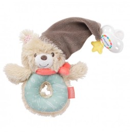 Bruno Bear Plush Rattle - Cute and Soft