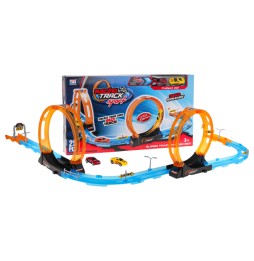 25-Piece Race Track with 360-Degree Loops for Kids